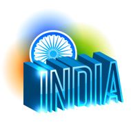 vector indian flag design