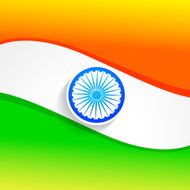 elegant indian flag