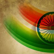 grunge style indian flag N2