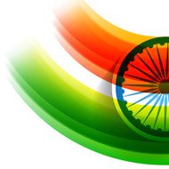 wave style indian flag N9