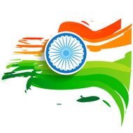 wave style indian flag N10