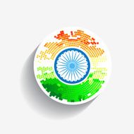stylish creative indian flag