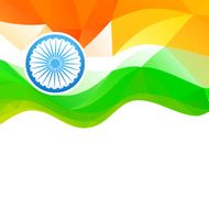 wave style indian flag N11