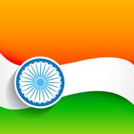 beautiful stylish indian flag