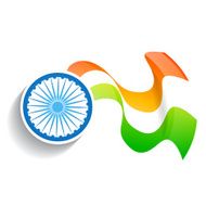 indian wave flag design