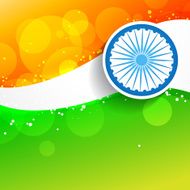 wave style indian flag N12