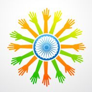 vector indian flag design N6