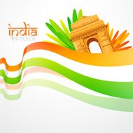 wave style indian flag N13