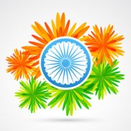 indian flower flag