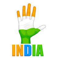 Hand painted in Indian flag color