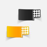 realistic design element linesman flag N2