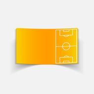 realistic design element playing field N2