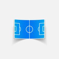 realistic design element playing field N4