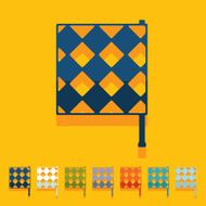Flat design linesman flag