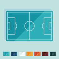 Flat design playing field