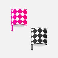 realistic design element linesman flag N7