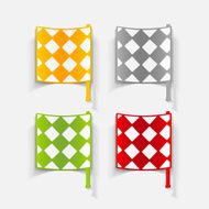 realistic design element linesman flag N8