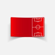 realistic design element playing field N5