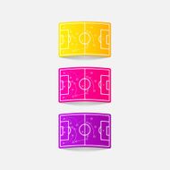 realistic design element playing field N6