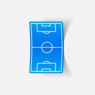 realistic design element playing field N8