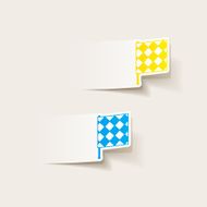 realistic design element linesman flag N9