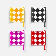 realistic design element linesman flag N12