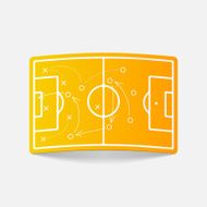realistic design element playing field N10