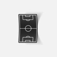 realistic design element playing field N14