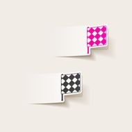 realistic design element linesman flag N13