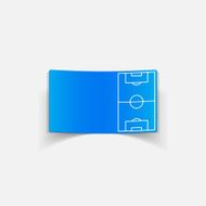 realistic design element playing field N17
