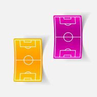 realistic design element playing field N19