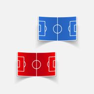 realistic design element playing field N20