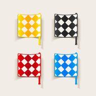 realistic design element linesman flag N18