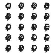 Head icons set