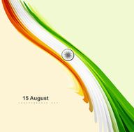 15th of August Indian Independence Day celebrations for stylish wave
