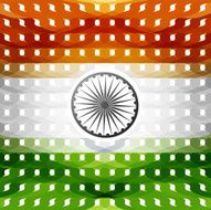 15th of August indian flag texture colorful illustration vector