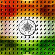 15th of August beautiful indian flag texture colorful illustration