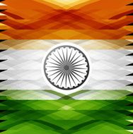 Indian flag 15th of August texture colorful grunge vector background