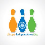 Happy independence day greeting card stock vector