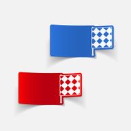 realistic design element linesman flag N22