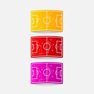 realistic design element playing field N21