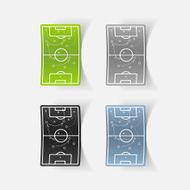 realistic design element playing field N22