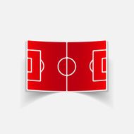realistic design element playing field N26