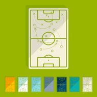 Flat design playing field N2