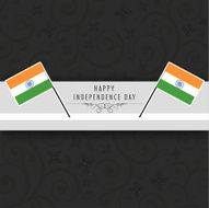 Indian Independence Day celebrations with national flag