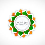 Independence Day celebrations concept with tricolor floral design