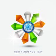 Beautiful greeting card for Independence Day celebrations