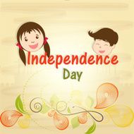 Kiddish poster design for Indian Independence Day
