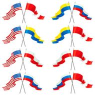 Set of International Friendship Flags
