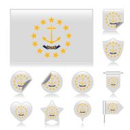 Rhode Island flag set